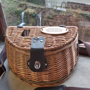 Personalisable Mushroom Gathering Natural Willow Basket / Foraging Basket image 5