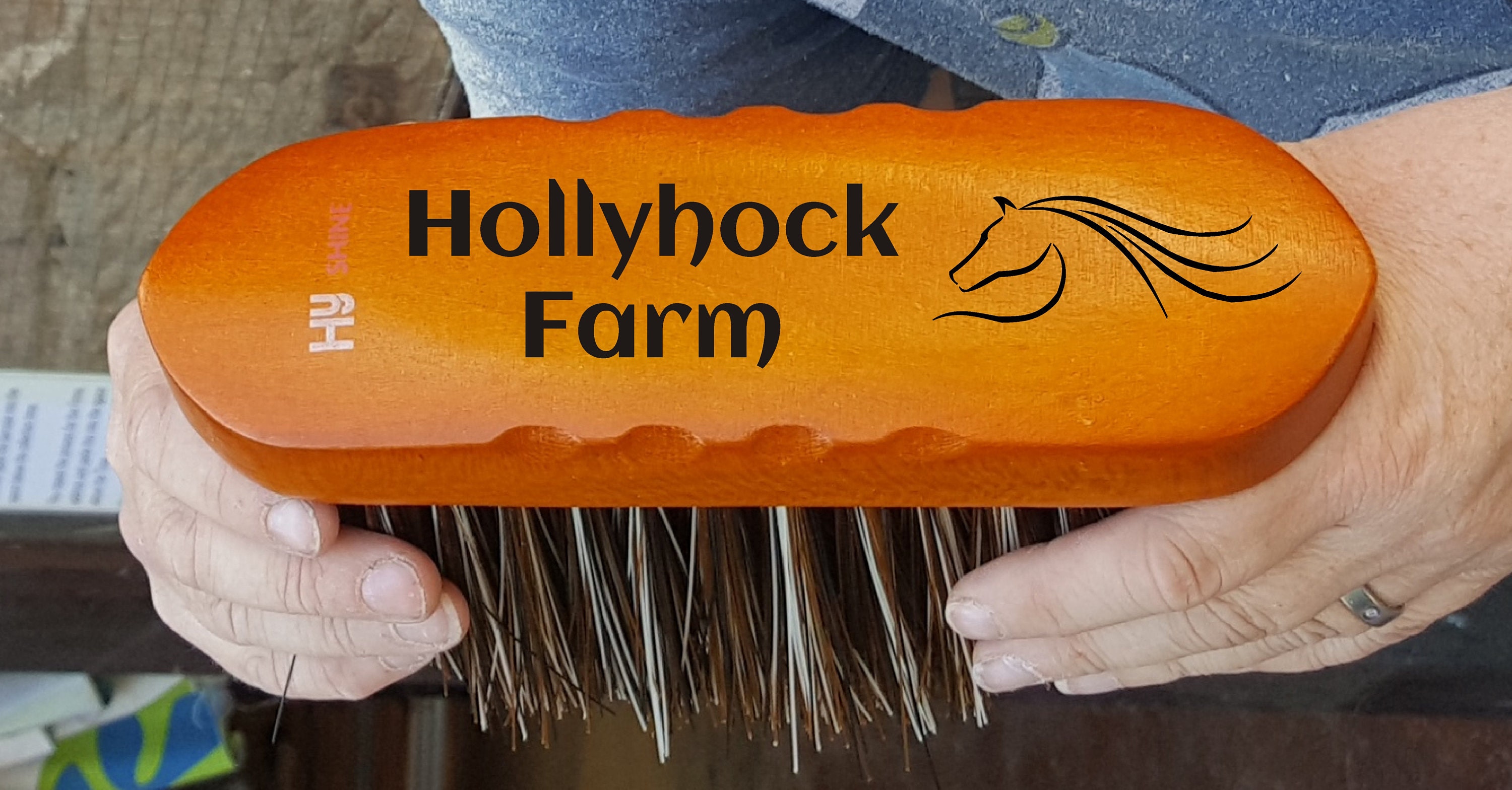 Personalised Horse Body Brush Horse Dandy Brush Large Horse Etsy UK
