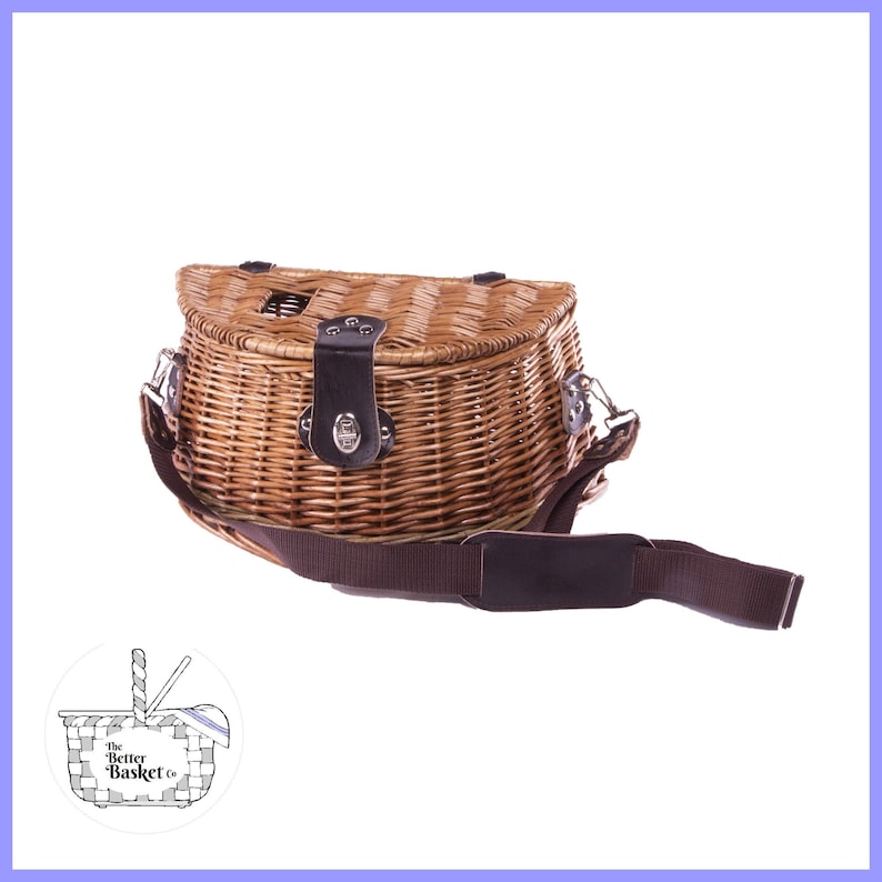 Personalisable Mushroom Gathering Natural Willow Basket / Foraging Basket image 1