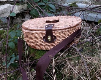 Personalisable Mushroom Gathering Natural Willow Basket / Foraging Basket