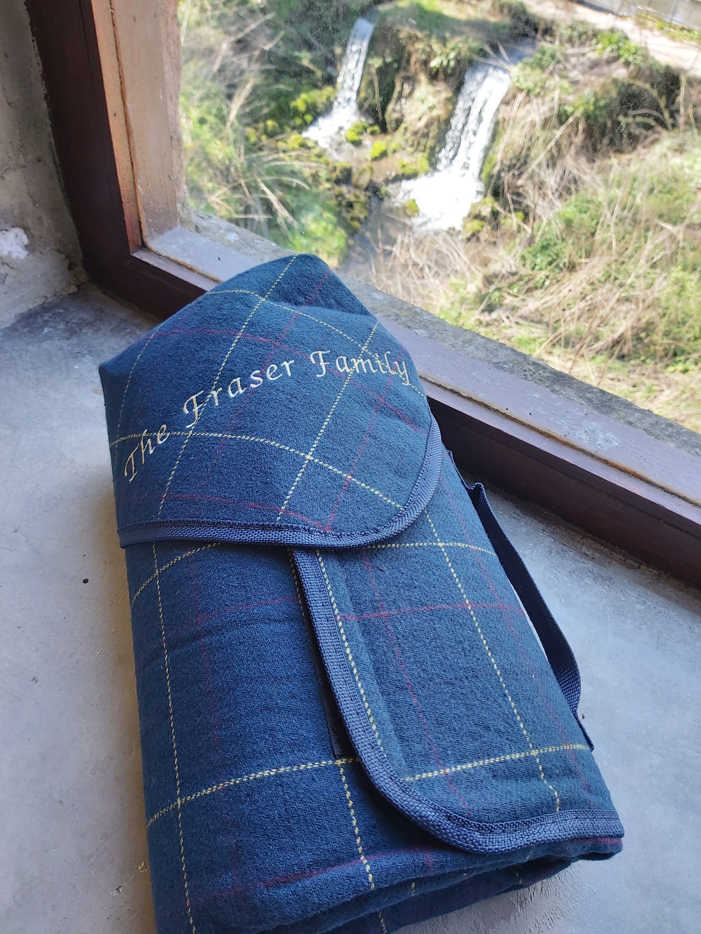 Grande Couverture De Pique-nique Style Tweed Et Tartan - 170x140 Cm - Motif écossais Chic