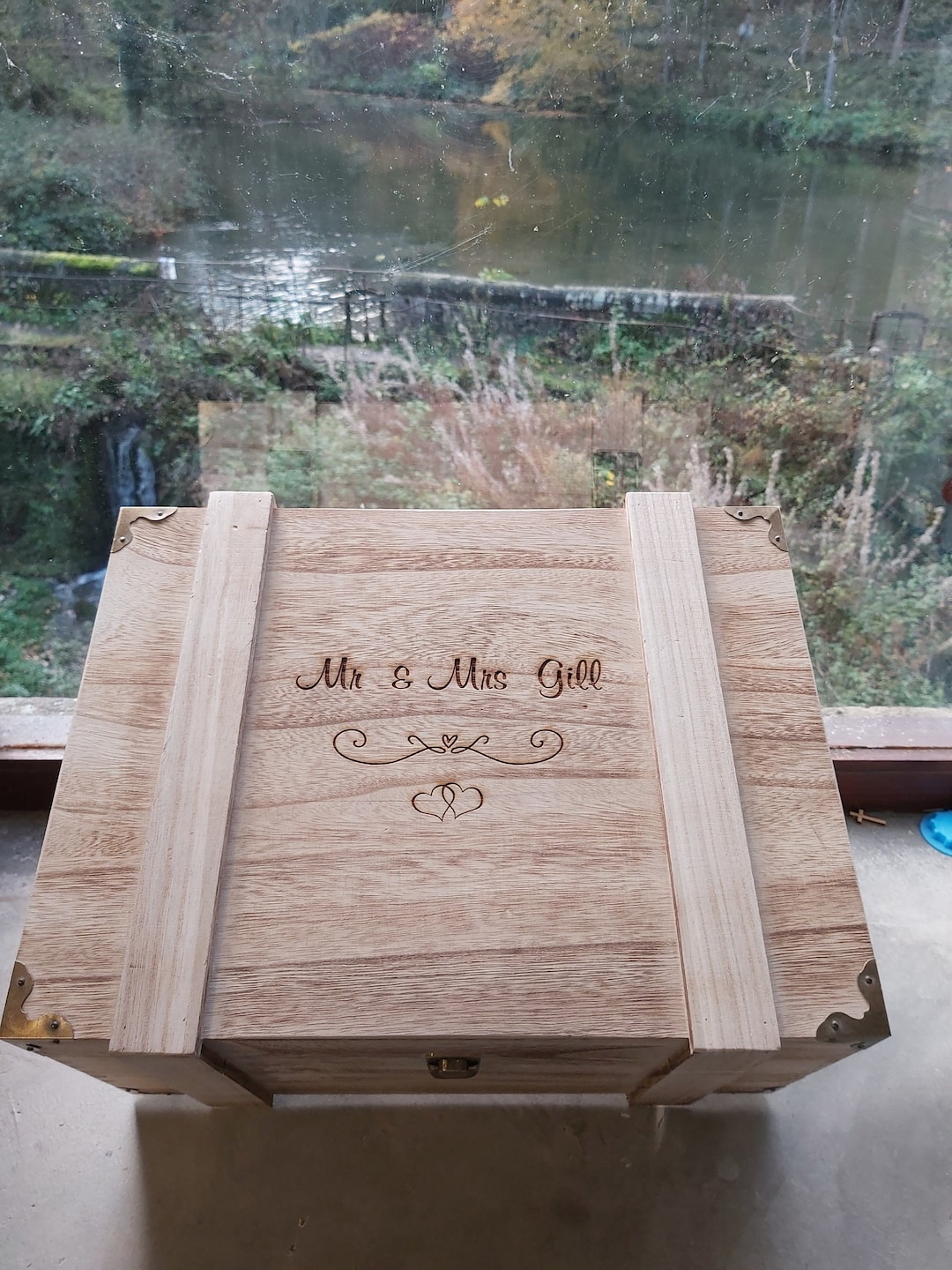 Custom Engraved 3 Bottle Wood Gift Box, Wooden Wine Gift Box ...