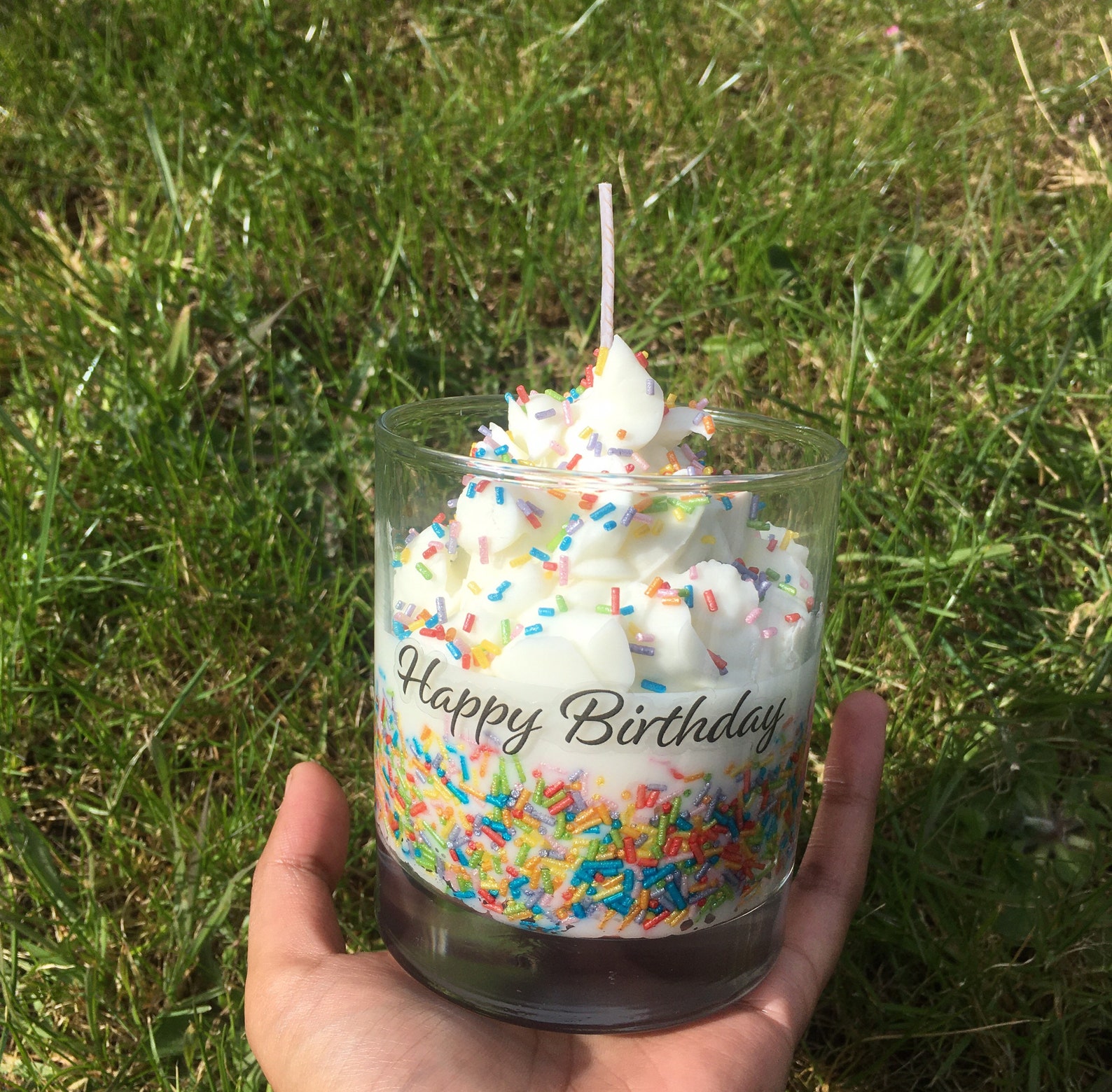 Birthday Cake Sprinkles Happy Birthday Candle Scent Etsy