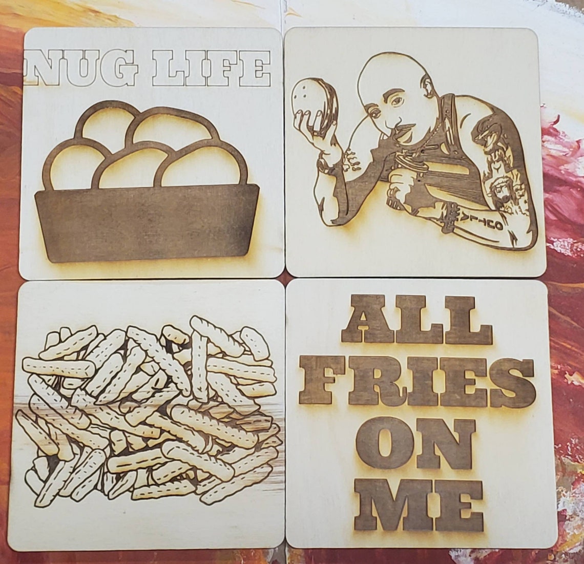 Tupac svg pack All Fries on Me outline ready for cnc Etsy