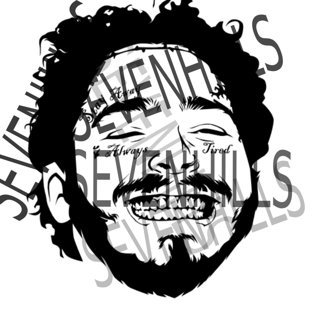 Post Malone SVG pack cnc craft t shirt printable | Etsy