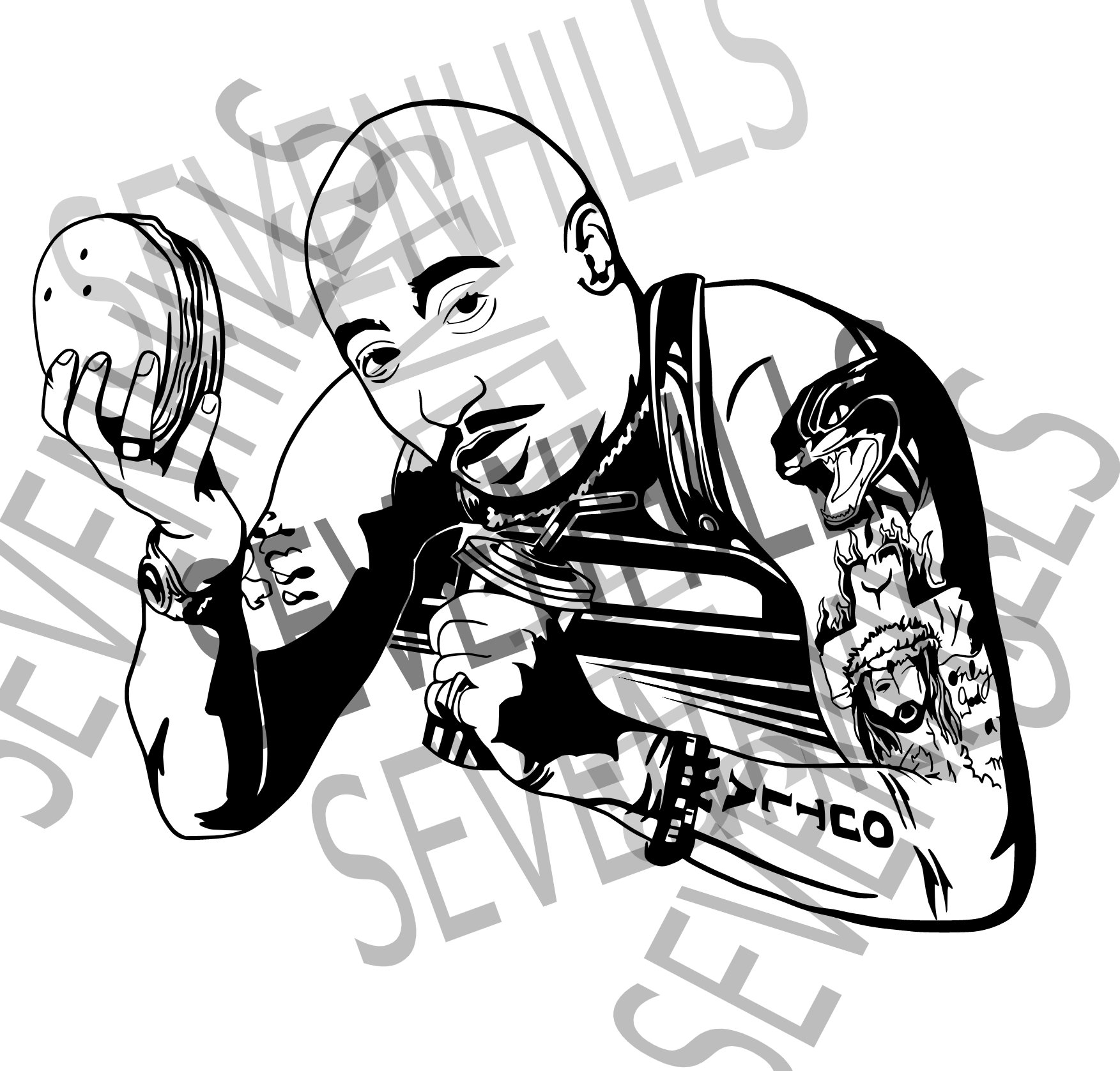 Tupac svg pack All Fries on Me outline ready for cnc Etsy