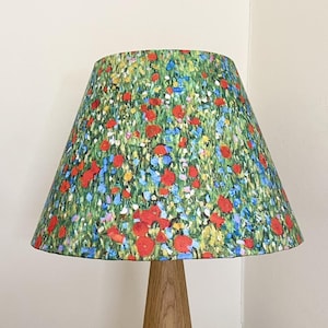 POPPY FIELD WATERCOLOUR Lampshade,  Poppy Lampshade,  Country Lampshade, Designer Lampshade