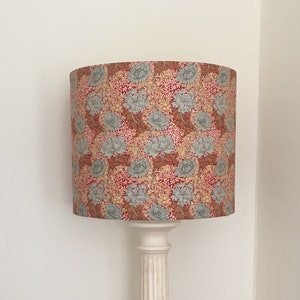 VINTAGE WILLIAM MORRIS Fabric Lampshade, Handmade Lampshade, Designer Lampshade, Drum Lampshade