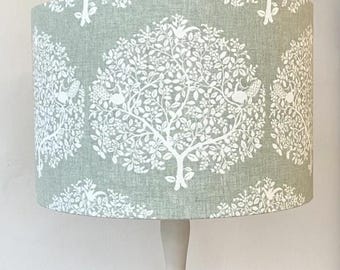 Angielskie drzewo dziedzictwa, ręcznie robiony abażur, designerski abażur, abażur bębnowy