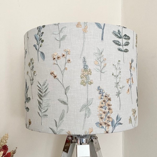 Embroidered Lampshade Etsy