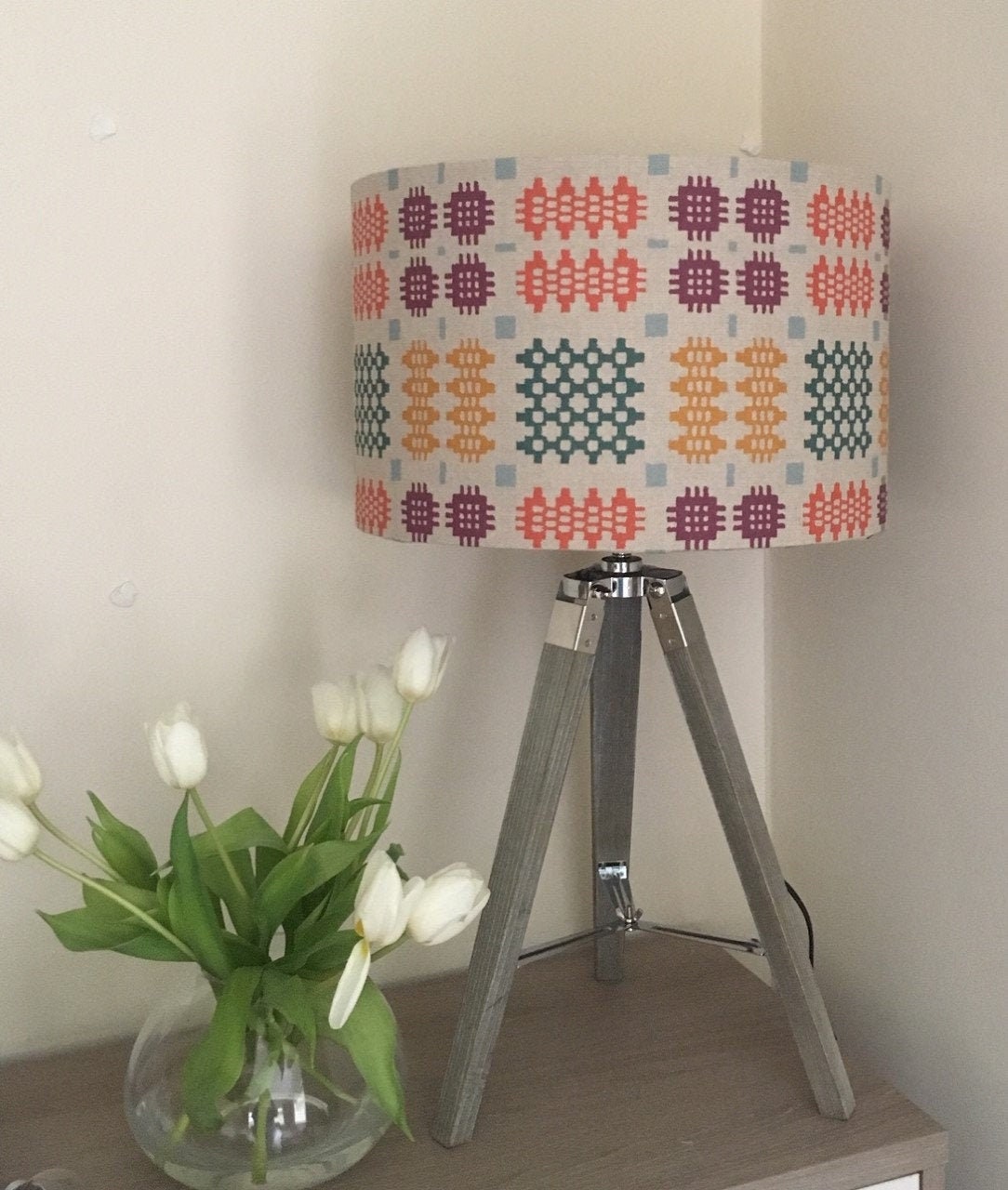 WELSH BLANKET LAMPSHADE Handmade Lampshade Multicoloured Etsy Australia