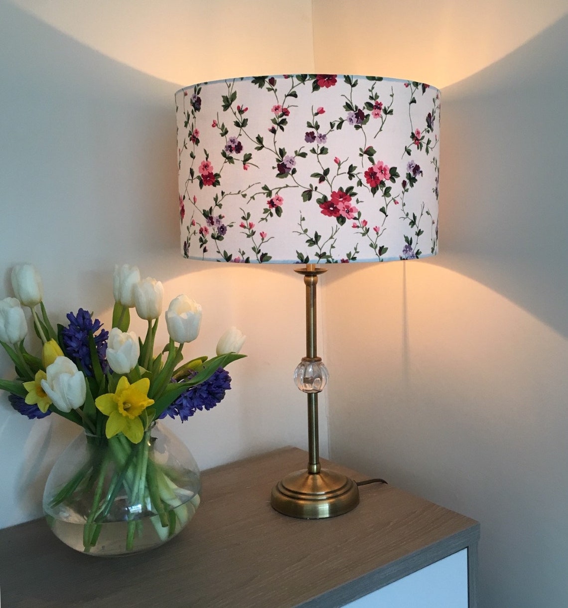 LAURA ASHLEY VINTAGE Lampshade, Priory Design Handmade Lampshade ...
