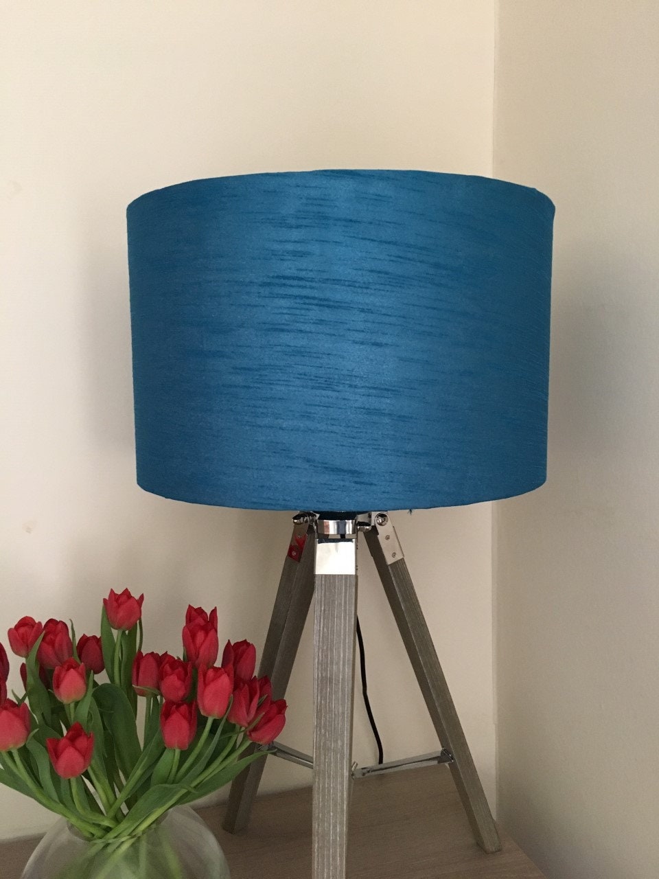 SILK HANDMADE Lampshade Various Colours Fabric Lampshade Etsy