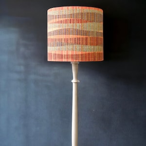 STRIPED ABSTRACT Handmade Lampshade, Designer Lampshade, Fabric Lampshade, Drum/Cylinder Lampshade image 8