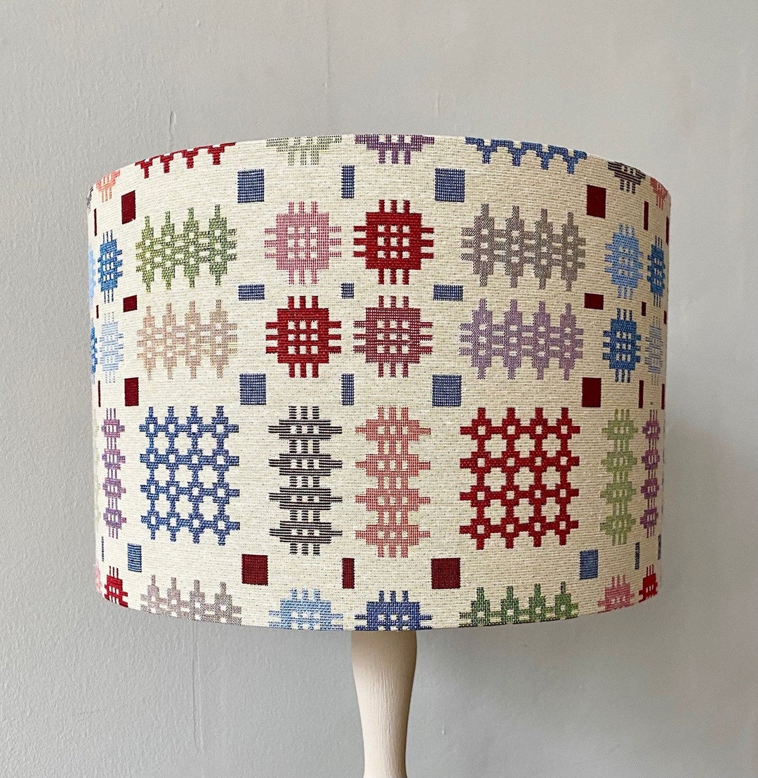 WELSH TAPESTRY LAMPSHADE Handmade Lampshade Multicoloured Etsy UK