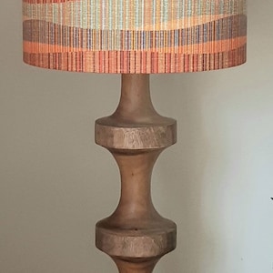 STRIPED ABSTRACT Handmade Lampshade, Designer Lampshade, Fabric Lampshade, Drum/Cylinder Lampshade image 4