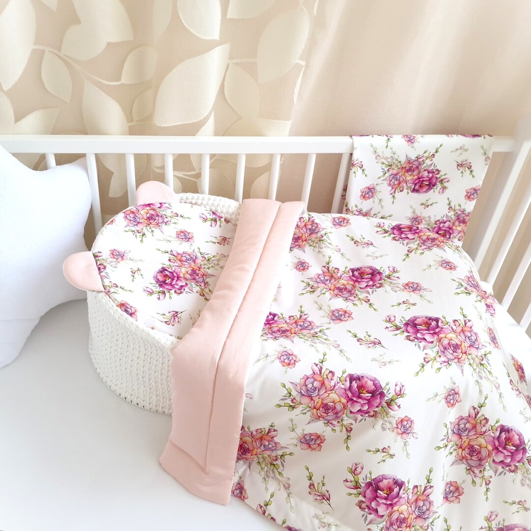 4psc Baby Crib Set Blanket Envelope Newborn Pillow Etsy