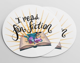 I Read Fanfiction Vinyl Sticker