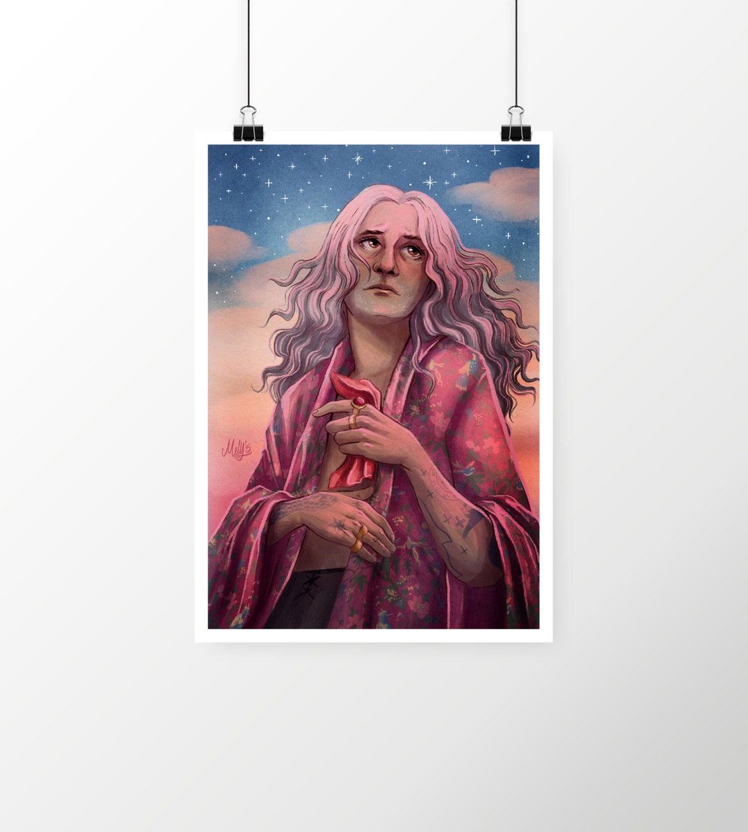 Pink Edward Teach | Art Print - Etsy