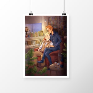 The Bookshop of an Angel and Demon - GO Art Print