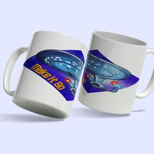 Make It So Spaceship Mug