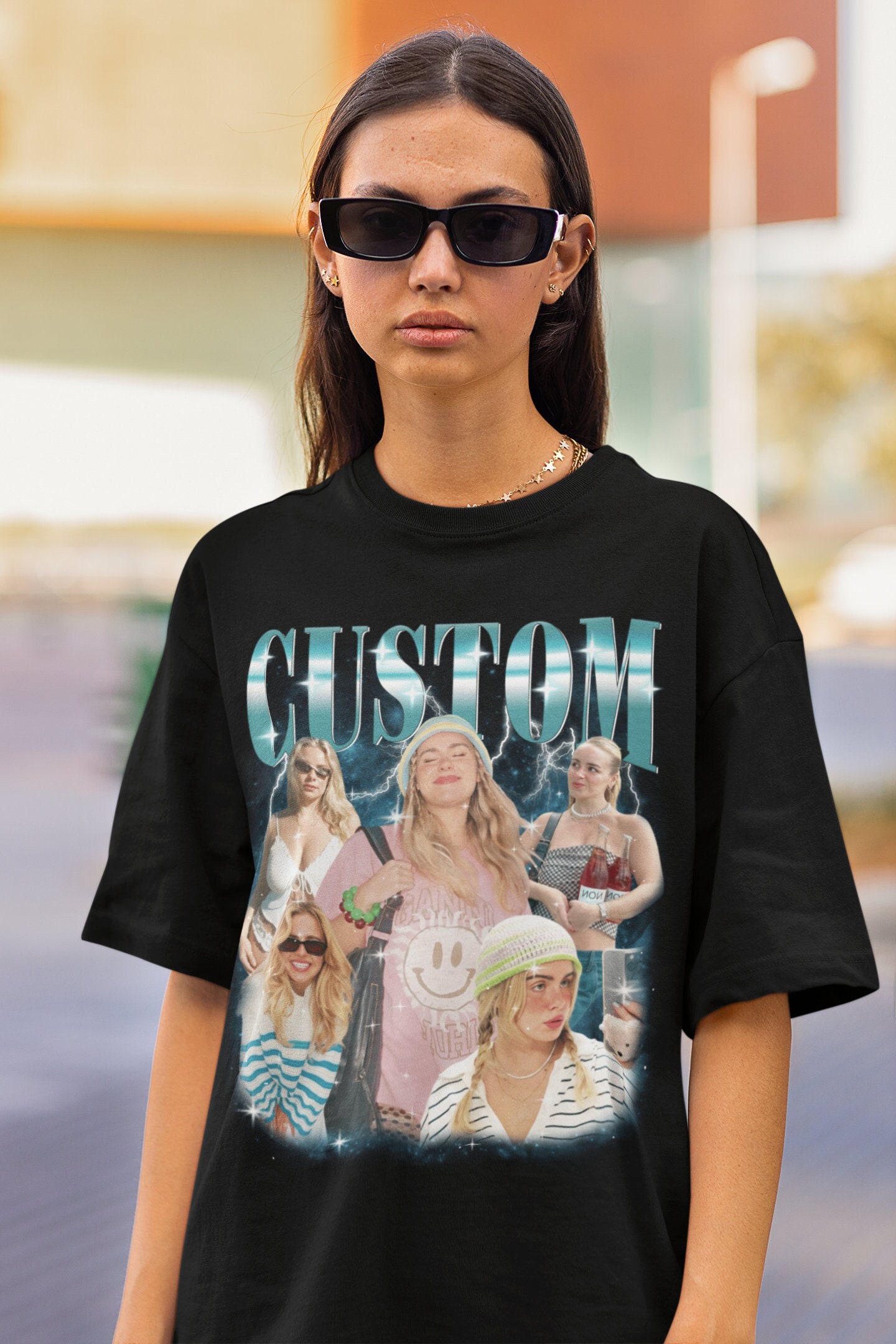 Custom Photos and Text T-Shirt, Custom Bootleg Rap Tee, Custom Your Own Bootleg Here