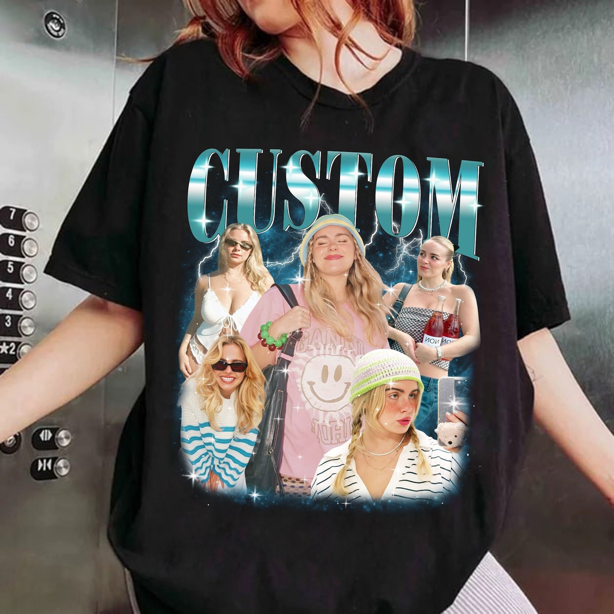 Custom Photos and Text T-Shirt, Custom Bootleg Rap Tee, Custom Your Own Bootleg Here