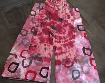 Order Your XLrg Button side insert tie dye overalls.