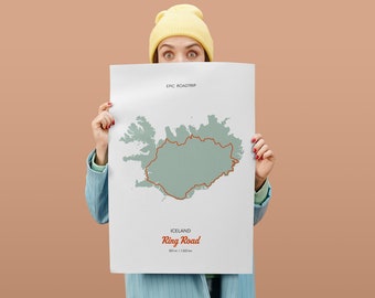 Poster "Ring Road" | Epic Road Trip Island