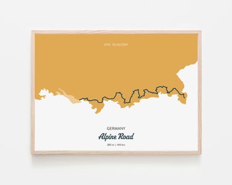 Poster "Alpine Road" | Epic Road Trip Deutschland