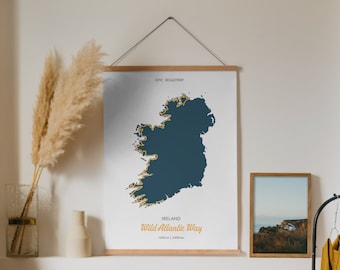 Digitales Poster "Wild Atlantic Way" | Epic Road Trip Ireland