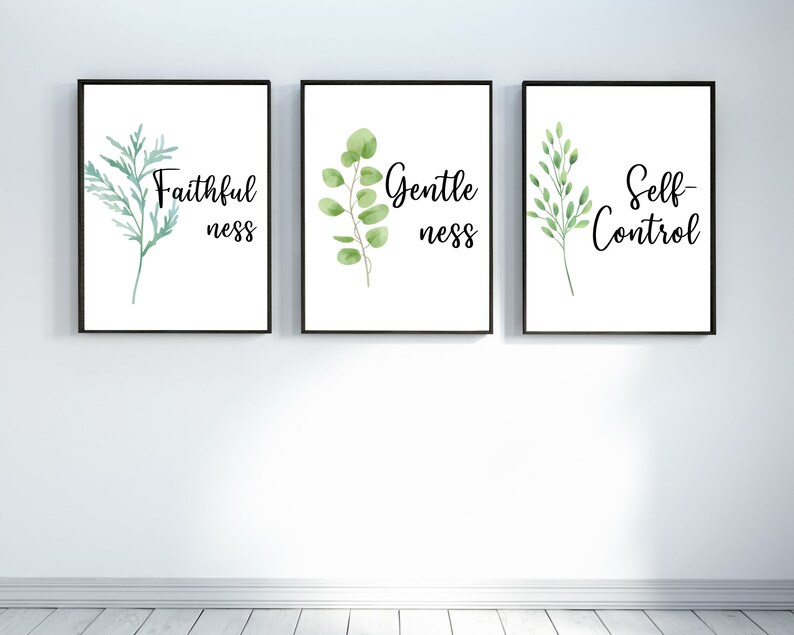 Fruit of the Spirit Wall Art Bible verse wall art Fruits of | Etsy