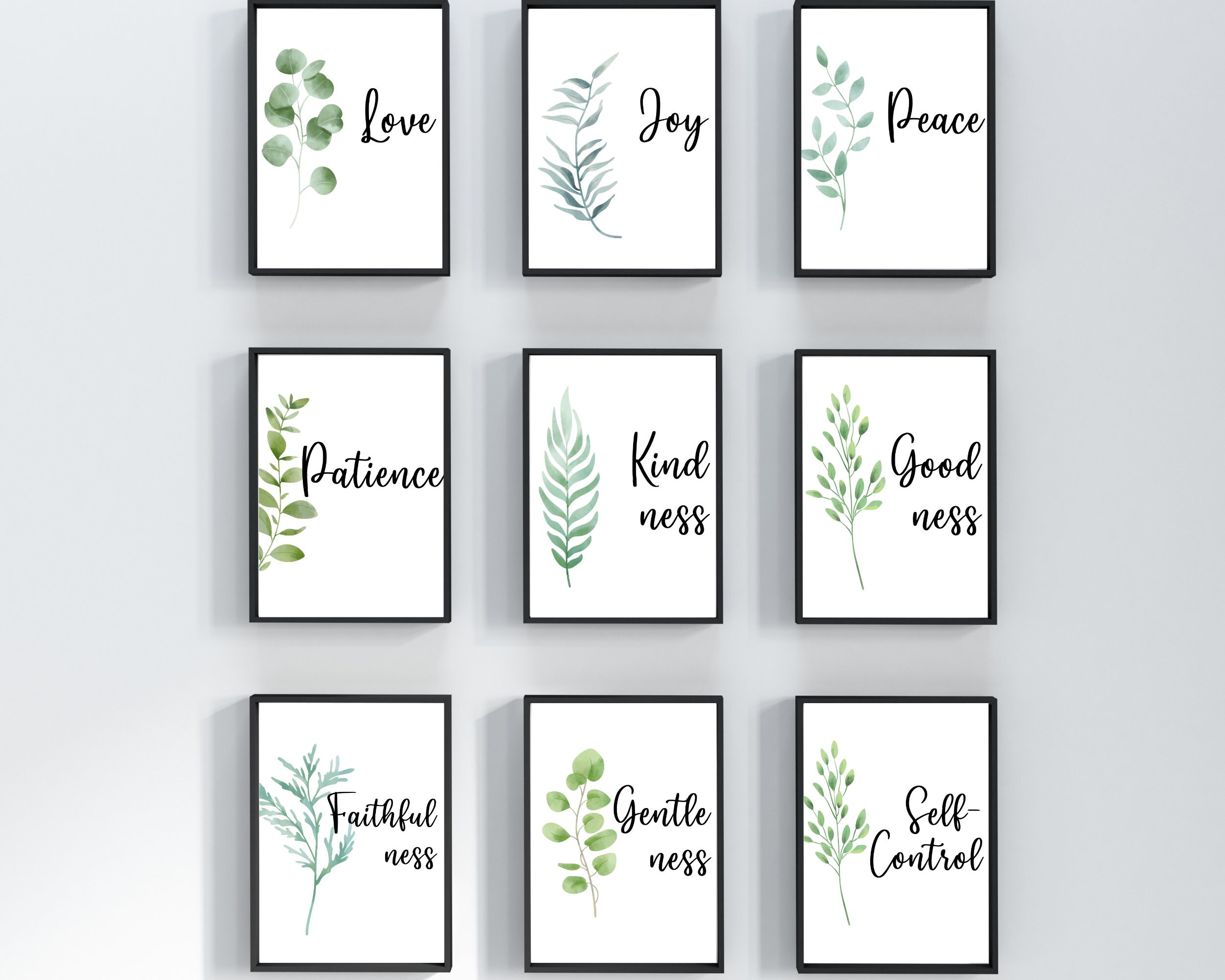 Fruit of the Spirit Wall Art Bible verse wall art Fruits of | Etsy