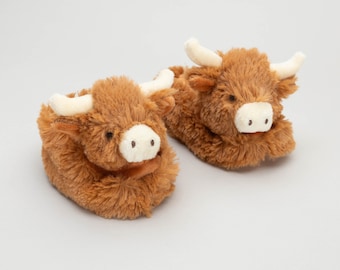 Longhorn Horny Cow Baby Slippers House Shoes Newborn Baby 0-6 months