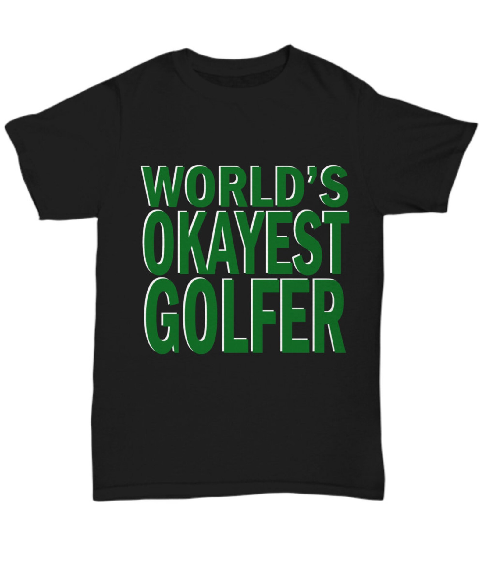 World's Okayest Golfer Tee tshirt Gift For Golfer Etsy