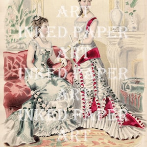 Kit de papel digital para revistas de moda francesa victoriana antigua, efímeras, diarios basura, álbumes de recortes, arte en técnica mixta, descargas de escaneos originales