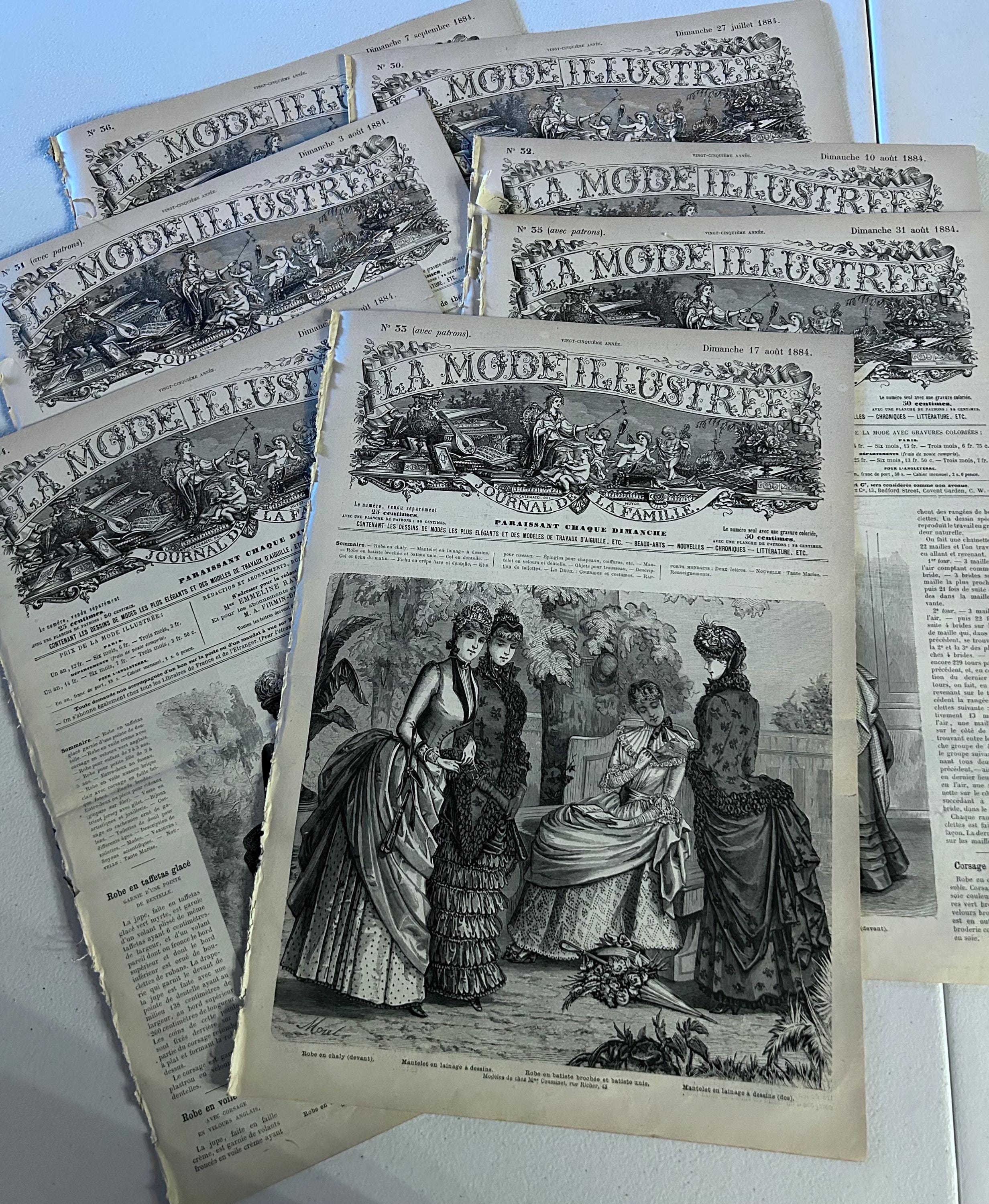 Revue Ancienne 'La Mode Illustrée' No.17 - Dimanche 27 Avril 1884 - Édition Originale Française