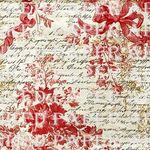 Antikes Französisches Land Shabby Blumen Dokumente Französische Schrift Digitales Papier Kit Ephemera Junk Journal Sammelalbum Mixed Media Art Download