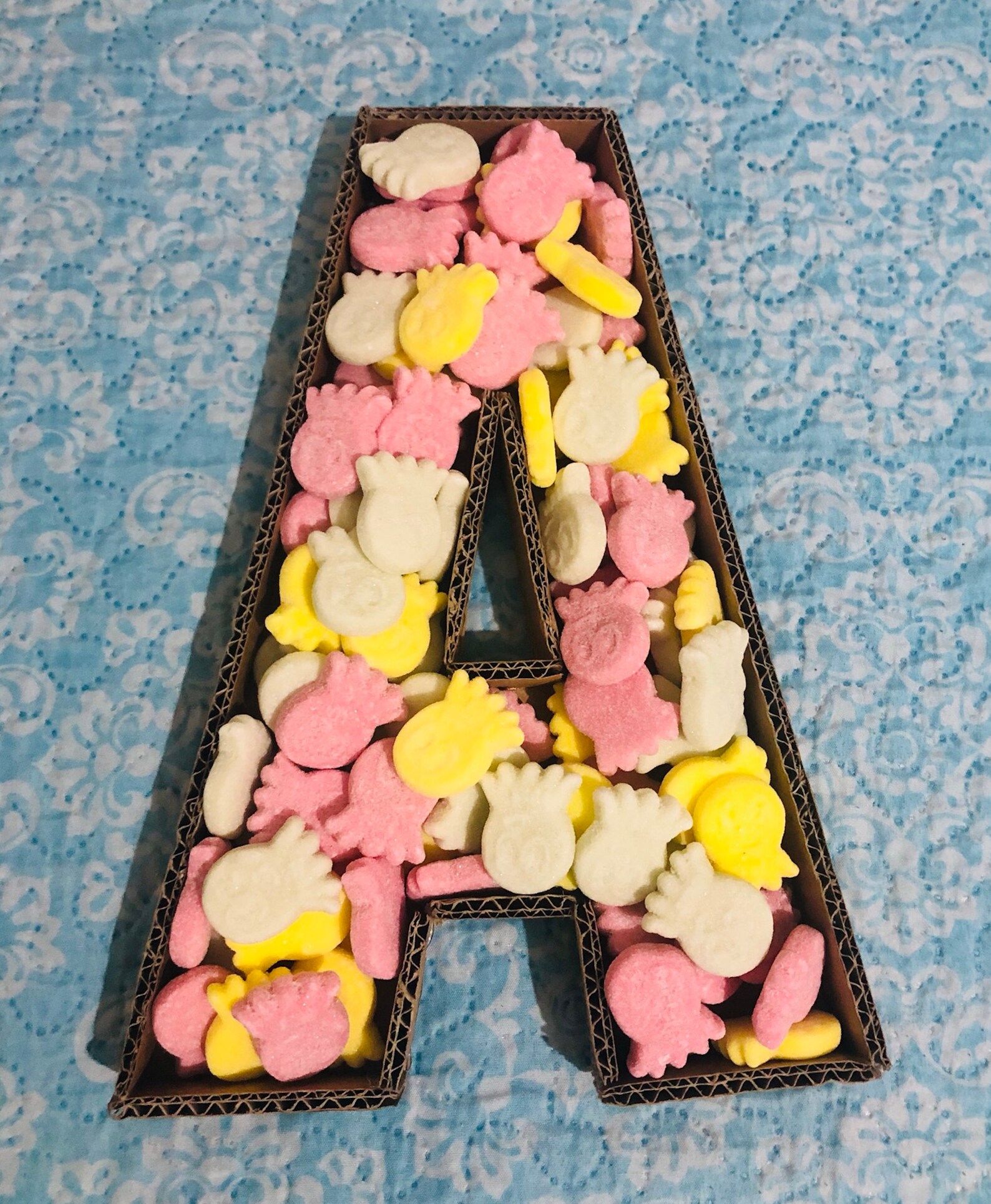 Vegan Sweets Fillable Letter Recycled Cardboard Etsy