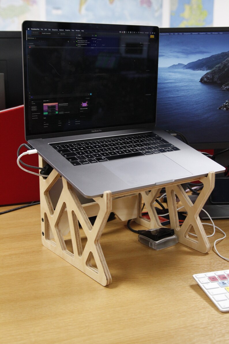 Ply Laptop Stand Modern Laptop Stand Birch Plywood Etsy UK