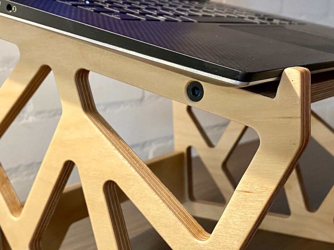 Ply Laptop Stand Modern Laptop Stand Birch Plywood Etsy