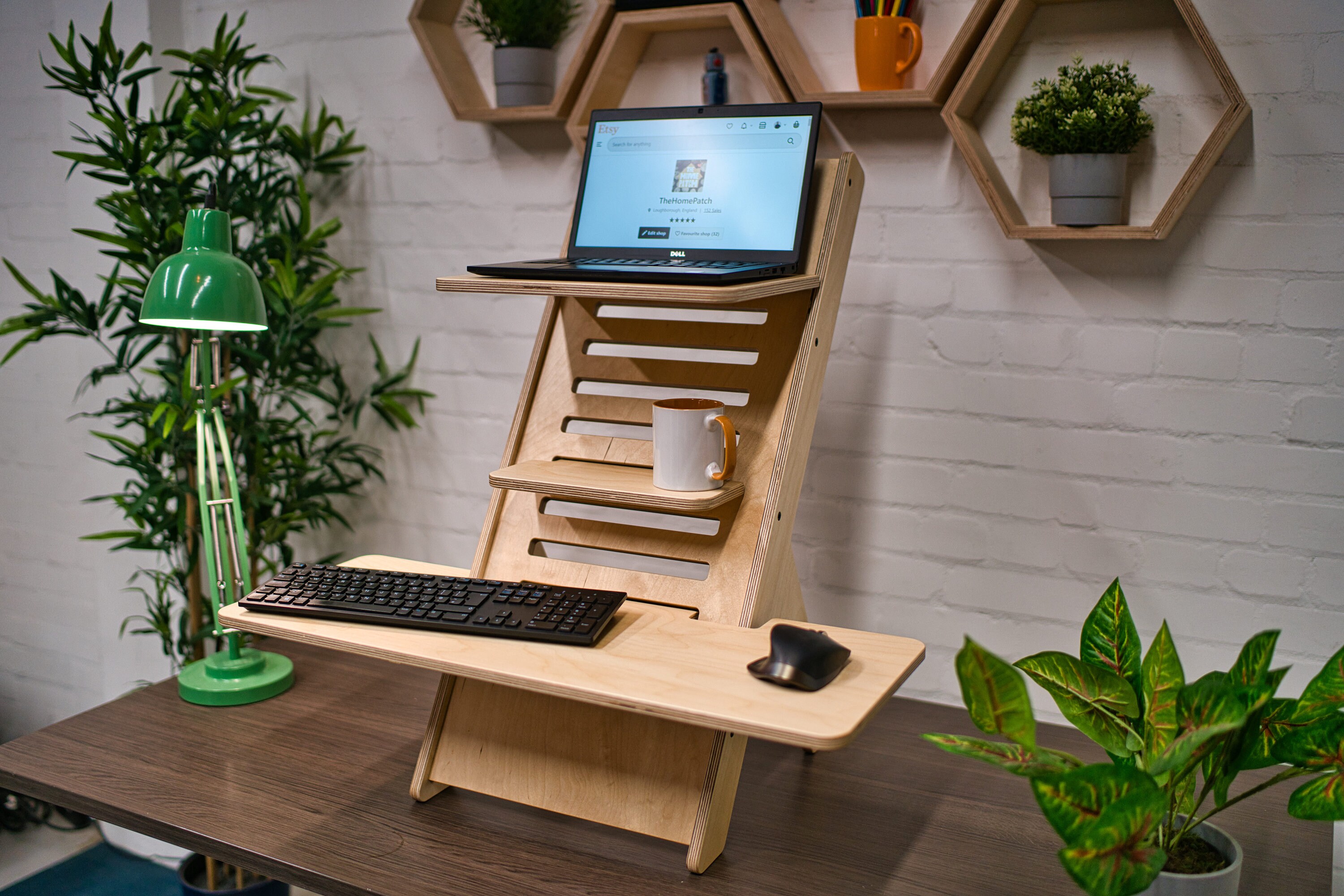 Adjustable Standing Desk Laptop Stand Birch Plywood Etsy UK