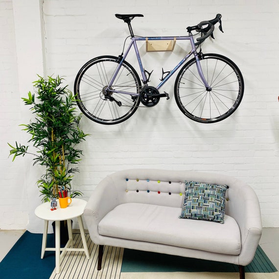 Buy Bike Wall Mount Wall Mounted Bike Holder Birch Plywood Bike Stand Made  in UK Wood Furniture Cycle Storage Online in India 