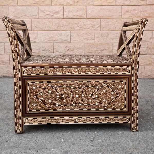 Bone Inlay Bench - Etsy