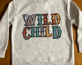 jumper with wild child design