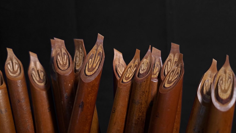 Authentic Handam Bili qalam writing tools crafted for professional Islamic calligraphy and khat art.
