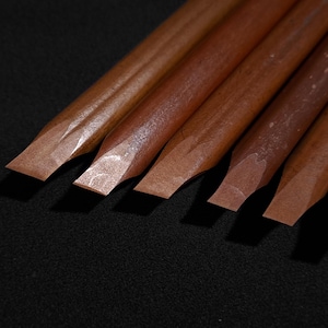 Traditional bamboo qalam pens used for Islamic art, Arabic lettering, and Quranic calligraphy.