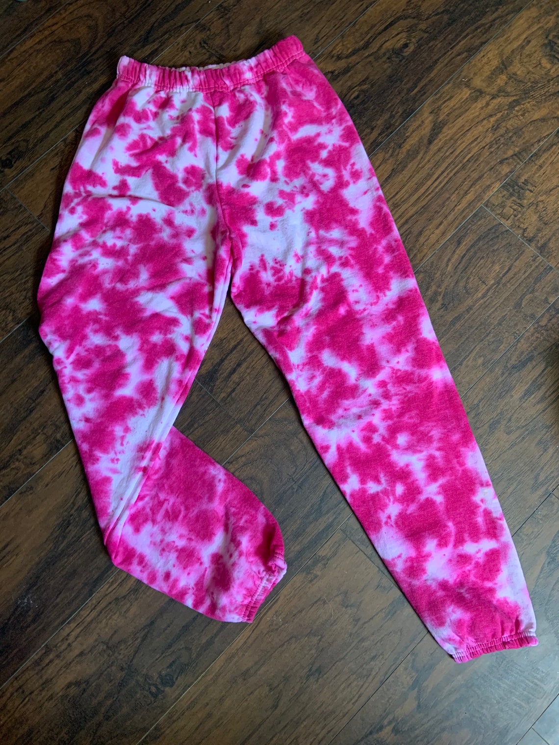 Fuchsia Pink Tie Dye Sweatpants Womens Tie Dye Sweatpants / | Etsy