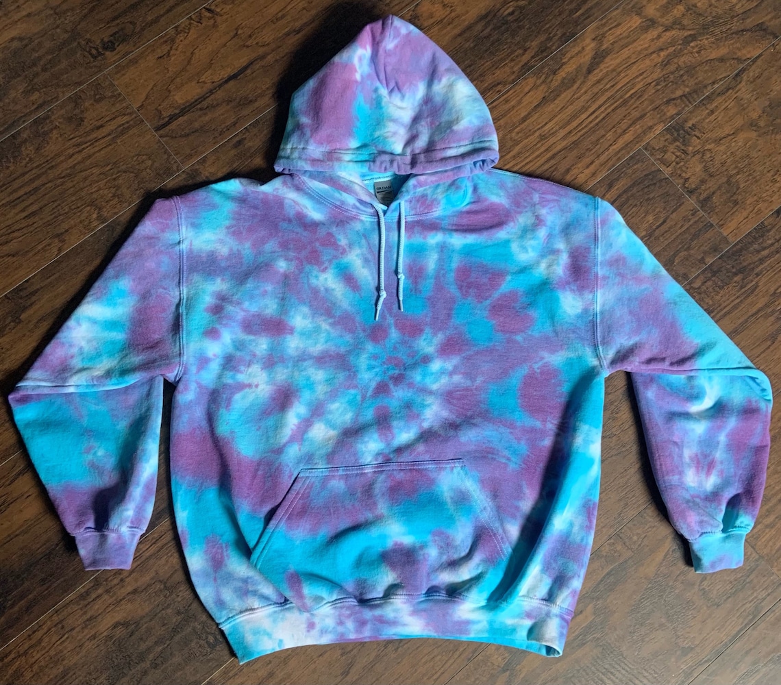 Purple and Blue Tie Dye Hoodie Womens Tie Dye Hoodie / | Etsy