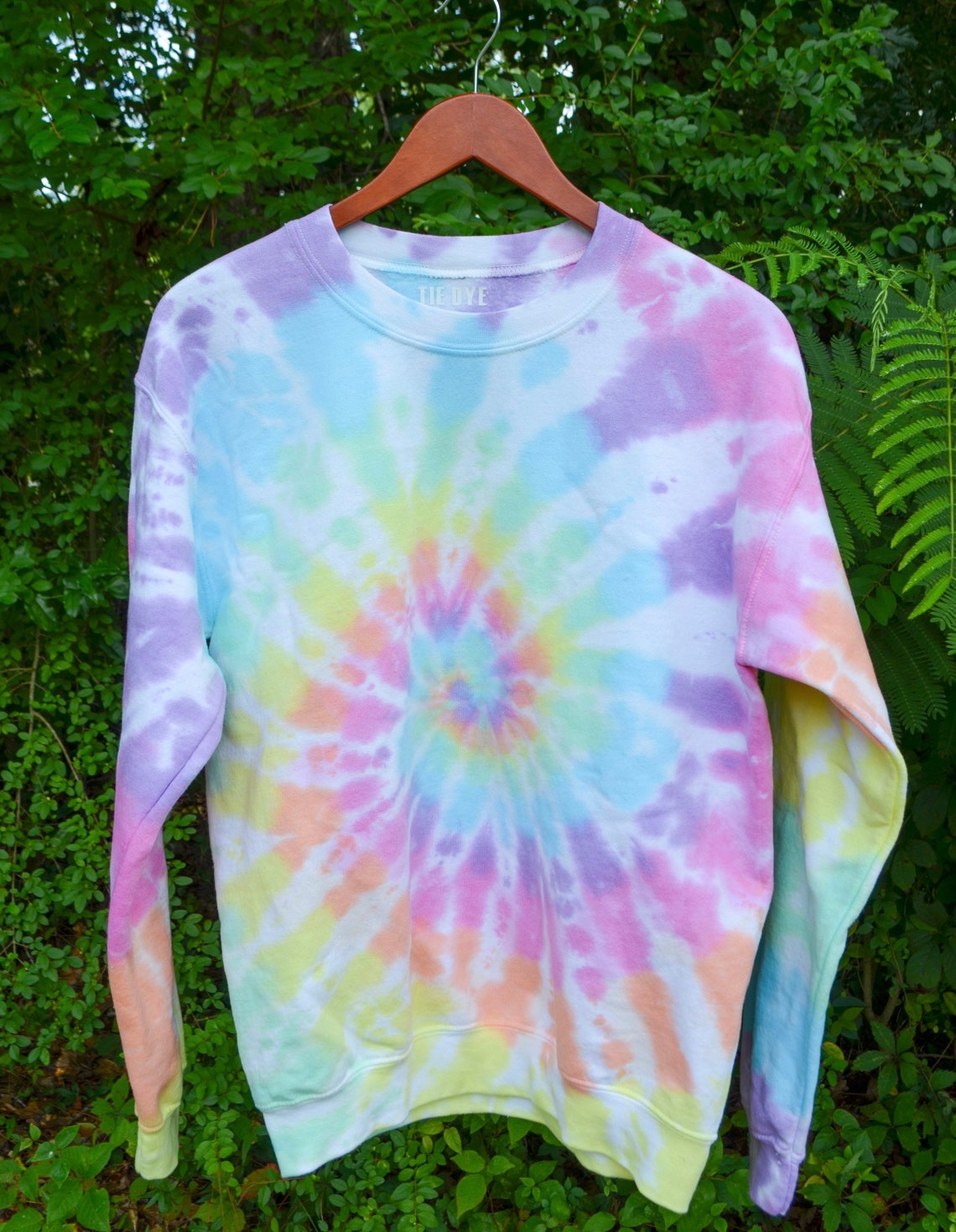 pastel tie dye sweatshirt